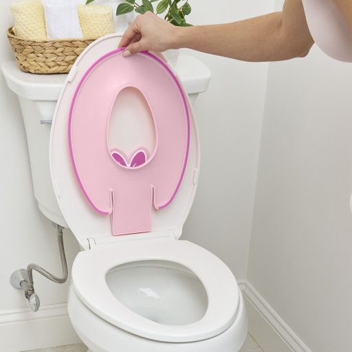 Bright Starts WC szűkítő öntapadós Flip & Sit™ MINNIE MOUSE™ 18 hónapos kortól, 23 kg-ig