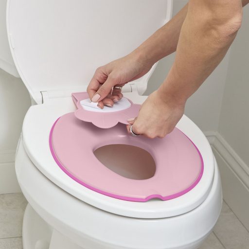 Bright Starts WC szűkítő öntapadós Flip & Sit™ MINNIE MOUSE™ 18 hónapos kortól, 23 kg-ig