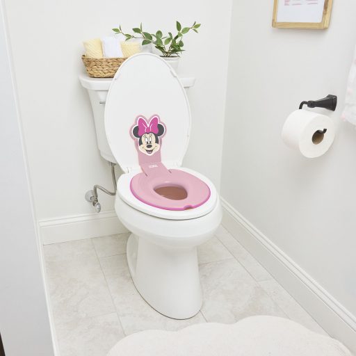 Bright Starts WC szűkítő öntapadós Flip & Sit™ MINNIE MOUSE™ 18 hónapos kortól, 23 kg-ig