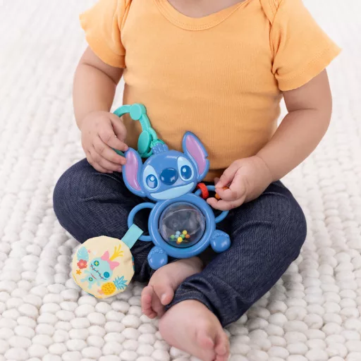 Bright Starts Játék C gyűrűn szenzoros Stitch Tummy Tumble™ 0m+