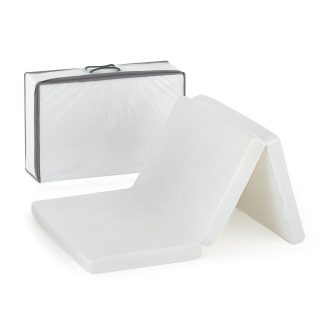 Petite&Mars Hordozható összehajtható matrac, Foldie, White   Petite&Mars Hordozható összehajtható matrac, Foldie, White