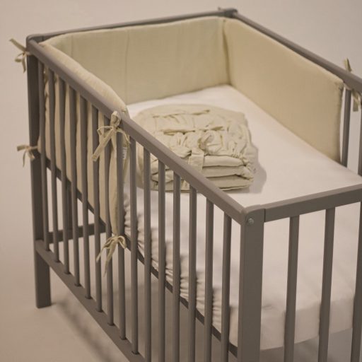 Petite&Mars Rácsvédő kiságyba, TILLY, Light Grey, 180 cm