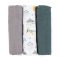 Petite & Mars Bambusz muszlin 3db-os pelenka szett Moussy Grey Planes, 68 x 68 cm