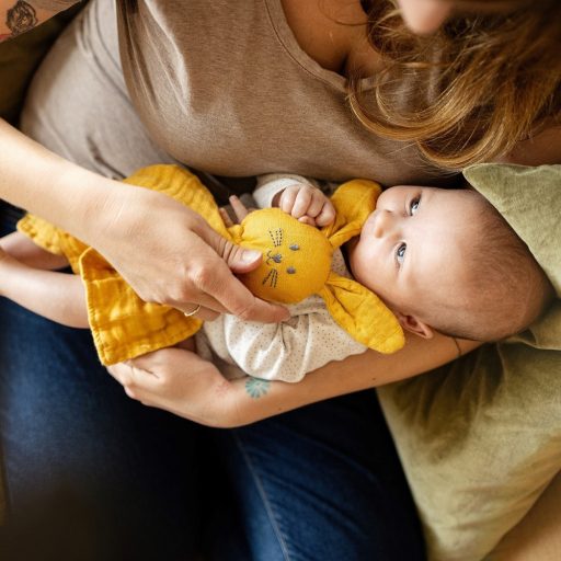 Petite&Mars Bambusz muszlin szundikendő Hugo Cinnamon Spice 0m+