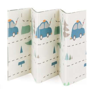   Petite&Mars Összehajtható játszószőnyeg Campy Cars&Arabesca