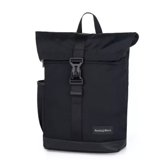   Petite&Mars Pelenkázó hátizsák babakocsira Jackob - Absolute Black