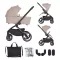 Petite&Mars Kombinált babakocsi SCOUT 2in1 - Cappuccino Cream