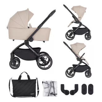 Petite&Mars Kombinált babakocsi SCOUT 2in1 - Soft Mousse