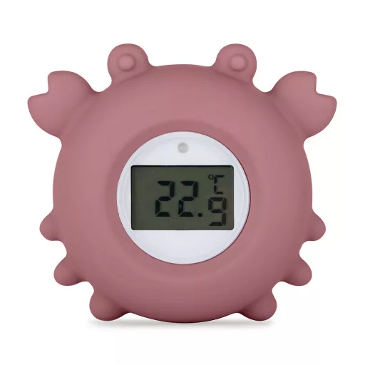 Petite&Mars Szilikon digitális vízhőmérő Crab Caleb Dusty Rose 0hó+