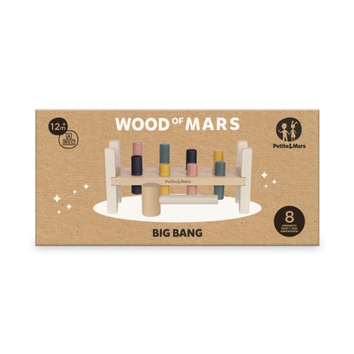 Petite&Mars Fajáték, Big Bang Wood of Mars, 12 hó+