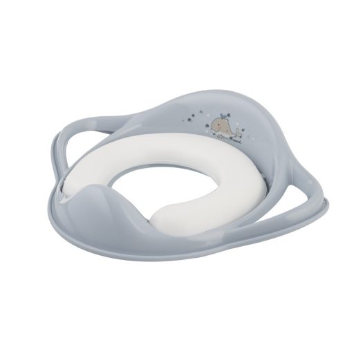 Maltex Puha WC szűkítő fogantyúval, bálna, Minimal, satin blue