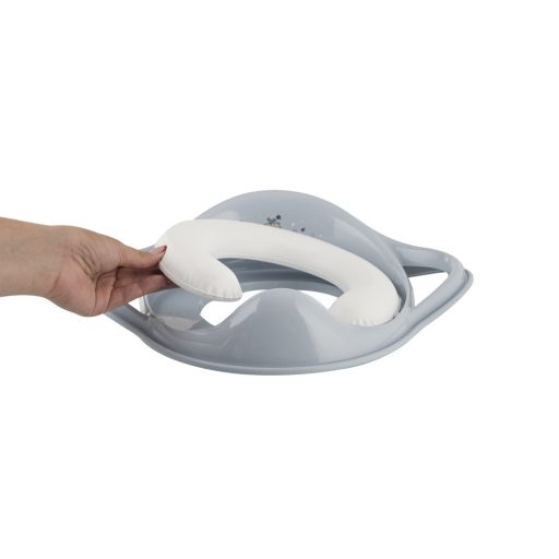 Maltex Puha WC szűkítő fogantyúval, bálna, Minimal, satin blue