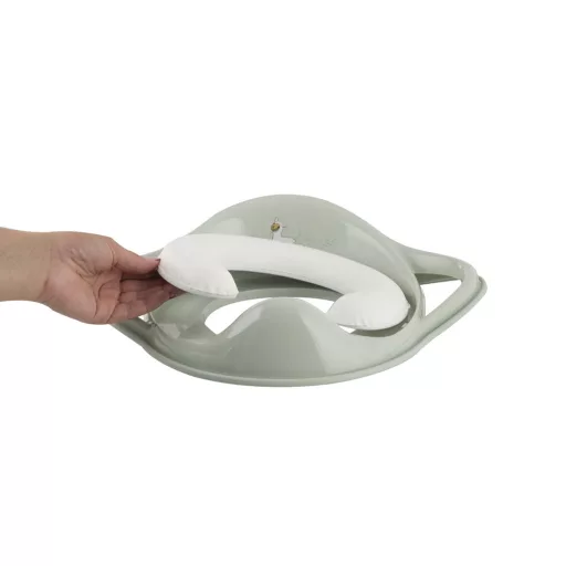 Maltex Puha WC szűkítő fogantyúval, láma, Minimal, sage green