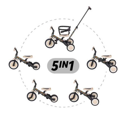 Petite&Mars Multifunkciós 5 az 1-ben Turbo tricikli – limitált City Beat kiadás