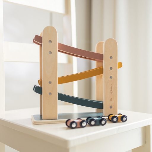 Petite&Mars Fa játék – Versenypálya Milky Way Wood of Mars 18hó+ - Cosmic Blue