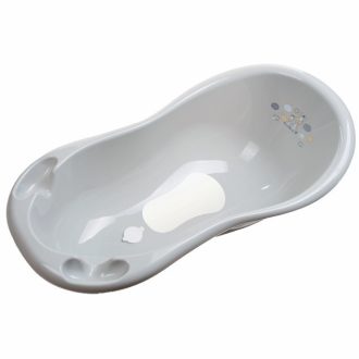   Maltex Babakád leeresztő dugóval és csúszásmentes alátéttel, zebra, 100 cm, grey