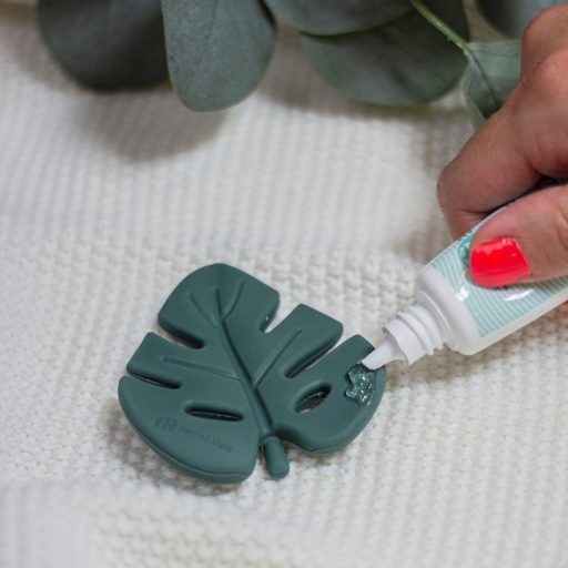 Petite&Mars Szilikon rágóka, Take&Match, Misty Green, 0 hó+