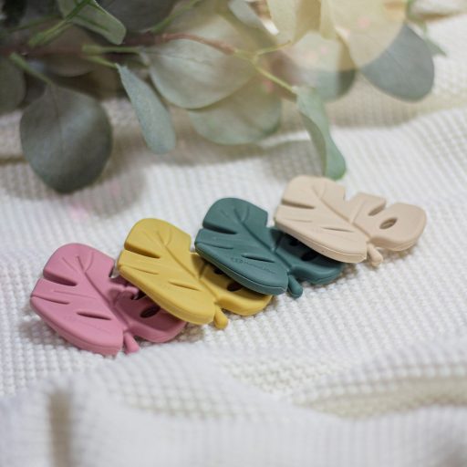 Petite&Mars Szilikon rágóka, Take&Match, Misty Green, 0 hó+