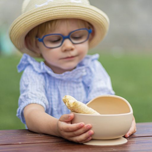 Petite&Mars Szilikon tál tapadókoronggal Take&Match Sweet Pea 6m+