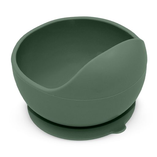 Petite&Mars Szilikon tál tapadókoronggal, Take&Match, Misty Green, 6 hó+