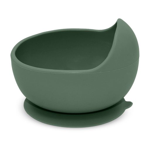 Petite&Mars Szilikon tál tapadókoronggal, Take&Match, Misty Green, 6 hó+