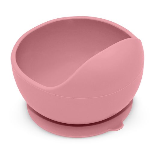 Petite&Mars Szilikon tál tapadókoronggal, Take&Match, Dusty Rose, 6 hó+