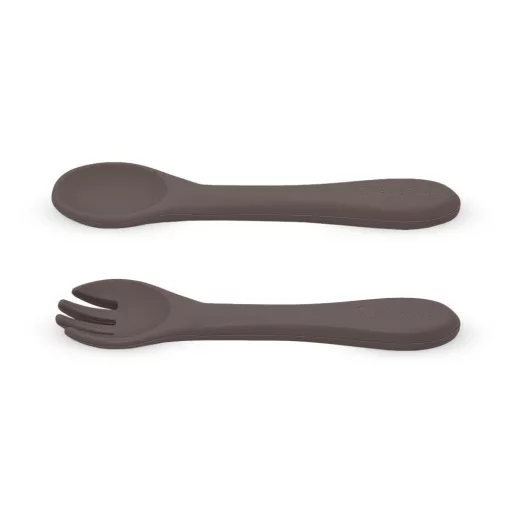 Petite&Mars Szilikon evőeszközök Take&Match Bitter Cocoa 6m+