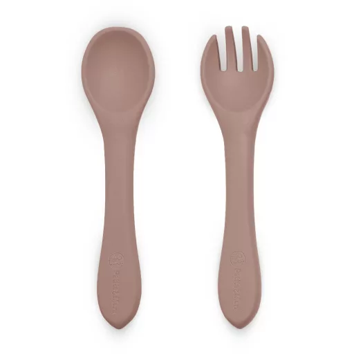 Petite&Mars Szilikon evőeszközök Take&Match Velvet Latte 6m+