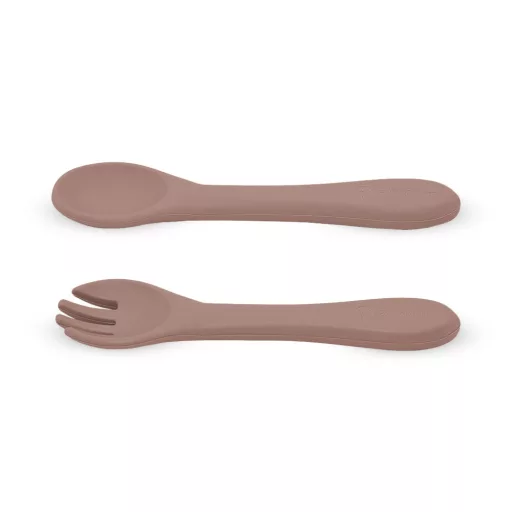 Petite&Mars Szilikon evőeszközök Take&Match Velvet Latte 6m+