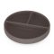 Petite&Mars Szilikon osztott tányér, kerek Take&Match Bitter Cocoa 6m+
