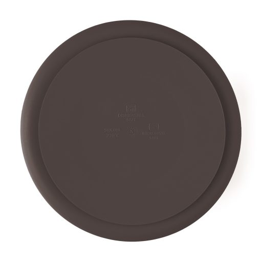 Petite&Mars Szilikon osztott tányér, kerek Take&Match Bitter Cocoa 6m+