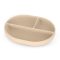 Petite&Mars Szilikon osztott ovális tányér, Take&Match, Desert Sand, 6 hó+
