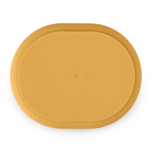 Petite&Mars Szilikon osztott ovális tányér, Take&Match, Intense Ochre, 6 hó+