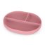 Petite&Mars Szilikon osztott ovális tányér, Take&Match, Dusty Rose, 6 hó+