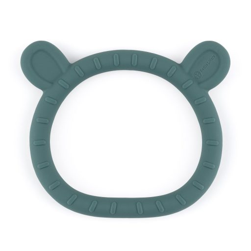Petite&Mars Szilikon rágóka, Teddy, Misty Green, 0 hó+