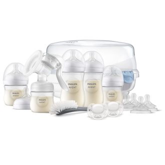   Philips Avent Kézi mellszívó kezdő szett, Natural Response, mikrohullámú sterilizátorral