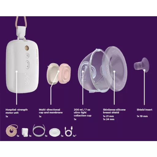 Philips AVENT Elektromos mellszívó Hands-Free Premium Plus SCF531/11