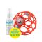Oball Rattle Játék, 10 cm, orange, 0 hó+, + AJÁNDÉK Aquaint, 50ml