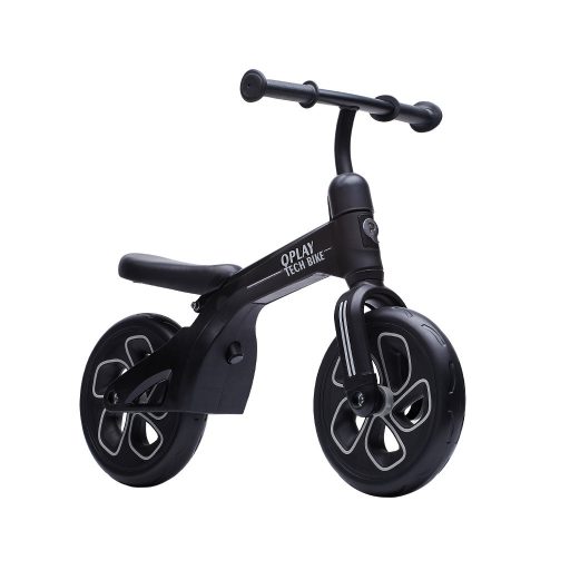 QPLAY futóbicikli Tech Black, kor 2 - 4 év, 30 kg-ig