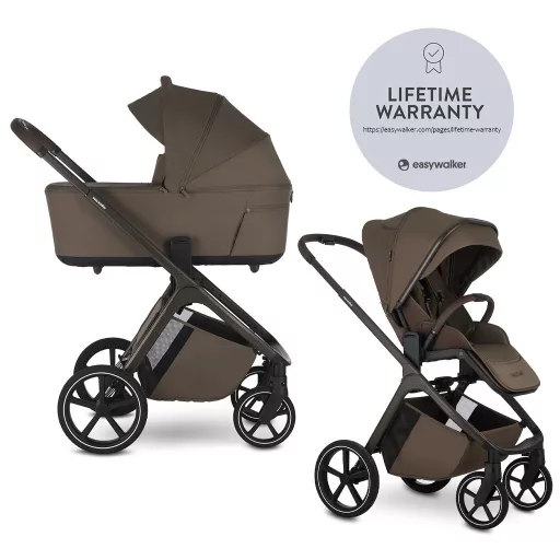 EASYWALKER Kombinált babakocsi Zoey Go - Chestnut Brown