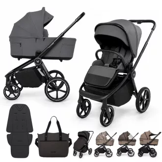 MUUVO Kombinált babakocsi 2in1 Fold - Iron Graphite