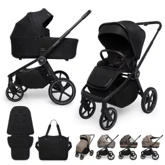 MUUVO Kombinált babakocsi Five 2 az 1-ben - Classic Black