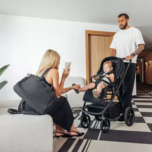 MUUVO Kombinált babakocsi Muuvo One 2 az 1-ben - Negro