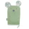 EKO Pamut frottír fürdetőkesztyű fülekkel Bear 20x15 cm - Olive green