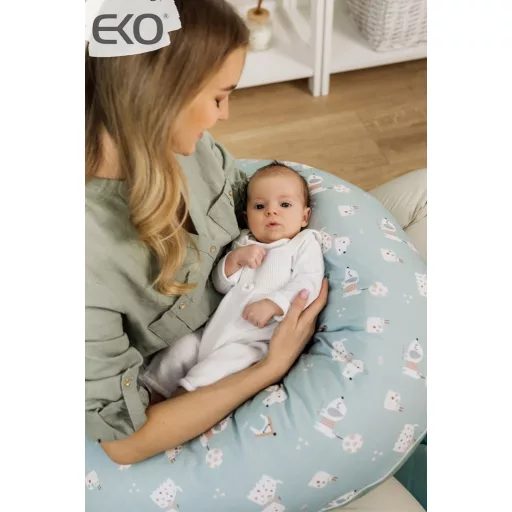 EKO Szoptatós párna kicsi Velvet Dogs 60x60 cm - Mint