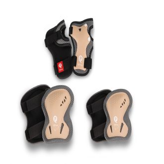   QPLAY Gyermek védőfelszerelés Khaki, méret S, kor 3-5 év