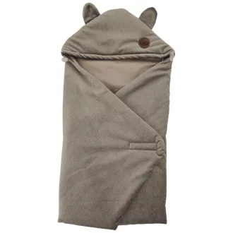   EKO Pamut autósülés lábzsák bársony 110x100cm - Dark Beige