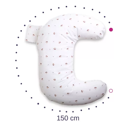 BabyMatex Szoptatós párna miniRelax Jersey 150cm - Mackó