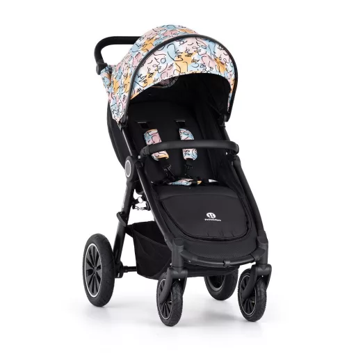 PETITE&MARS Sport babakocsi Street+ Air Black Limited 100 Faces