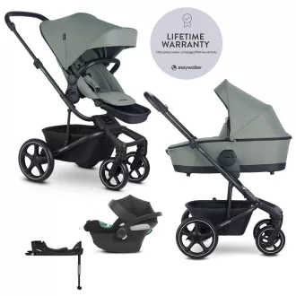   EASYWALKER Babakocsi 4 az 1-ben Harvey⁵ 2v1 Agave Green LITE RWS + CYBEX Aton B2 i-Size + Bázis